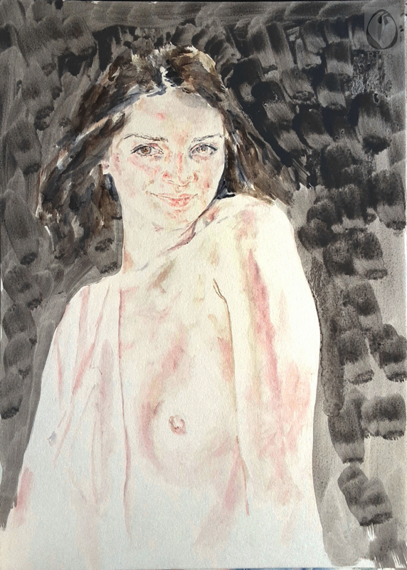 oil on paper - olio su carta di Piro